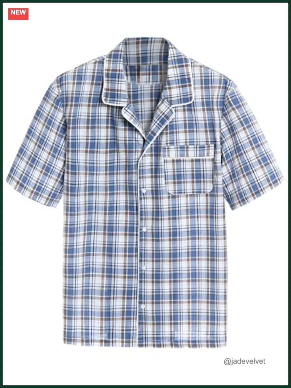 Men's Cotton Woven Short Sleepwear Pajama Set